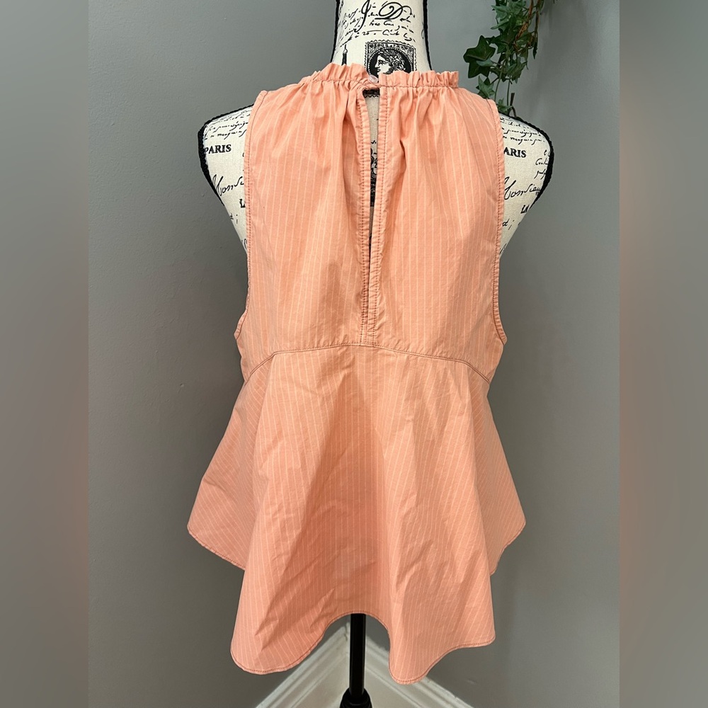 NWT - Free People Peach Carla Stripe Tank Top - Picture 9 of 12